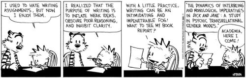 Calvin and Hobbes - The Purpose of Writing